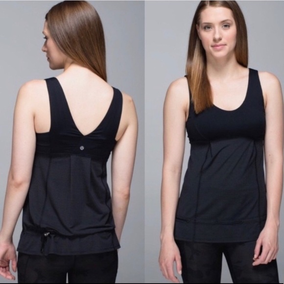 lululemon athletica Tops - Lululemon Top Black Color Hustle & Bustle Tank 6